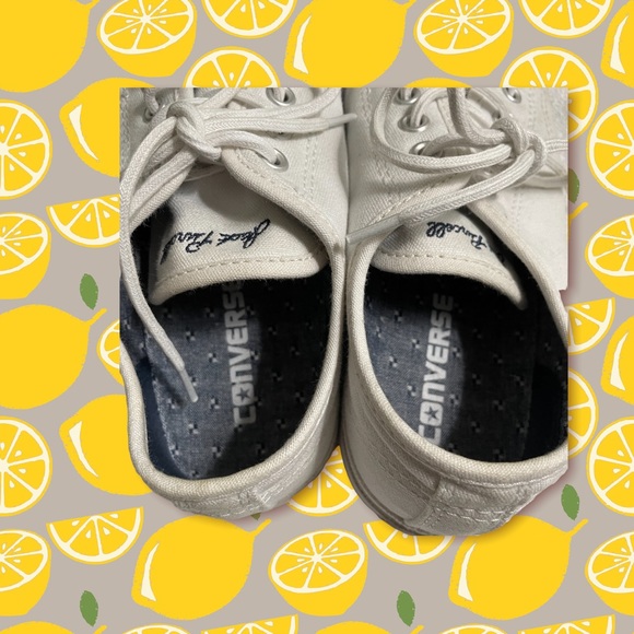 CONVERSE Jack Purcell Low Top White Canvas Casual Sneaker Womens 7 Mens 5 - Picture 7 of 8